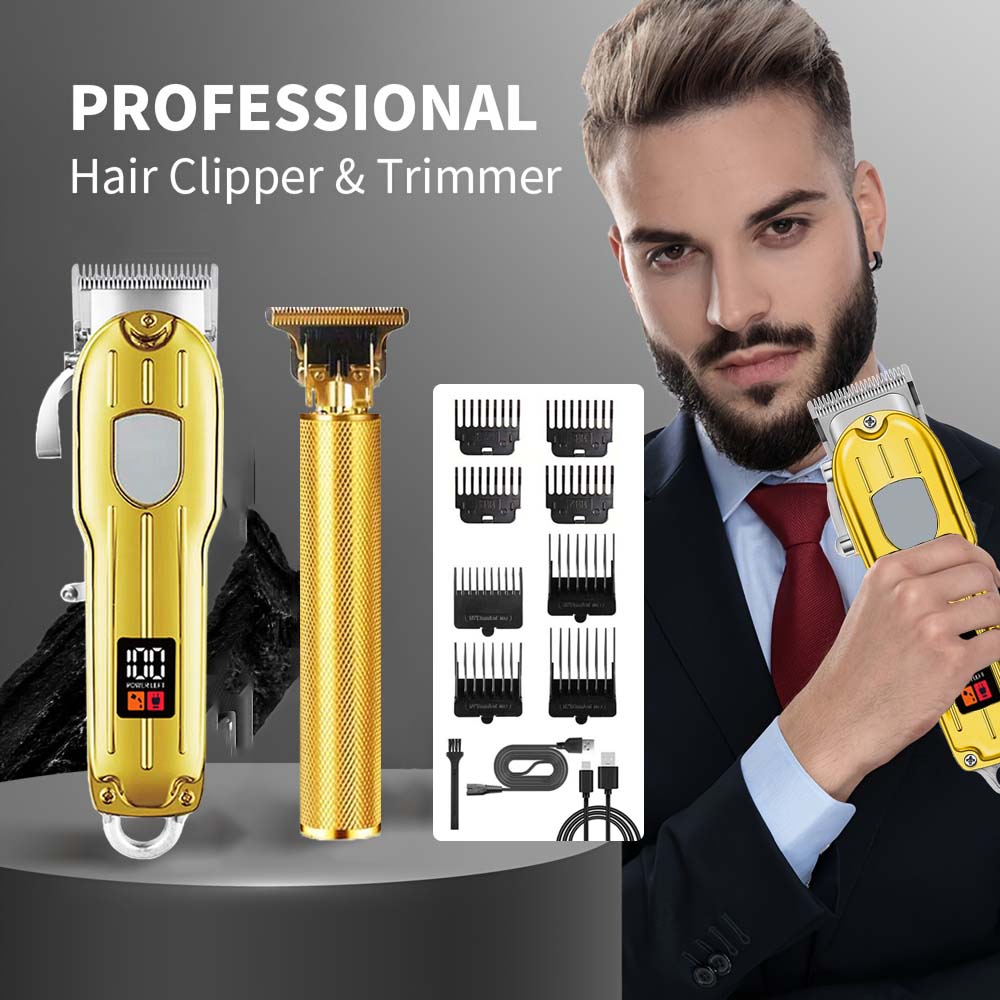 Men'S Grooming Kits - 2 in 1 Electric Hair Clipper