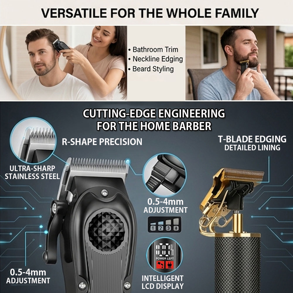 Professional Hair Clippers wit - Men'S Grooming Kits ulasan dan harga