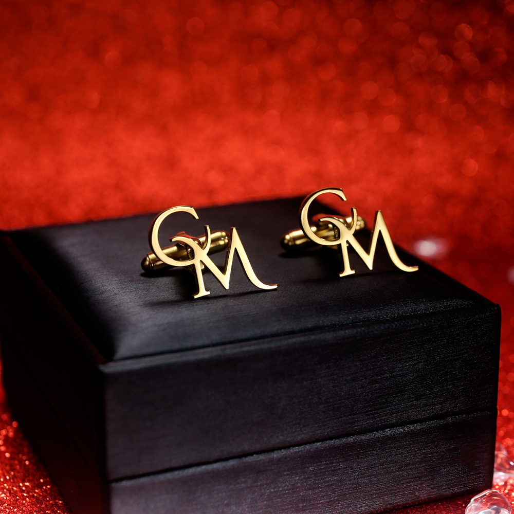 Tangula Custom Initials Cuffli - Men'S Groom ulasan dan harga