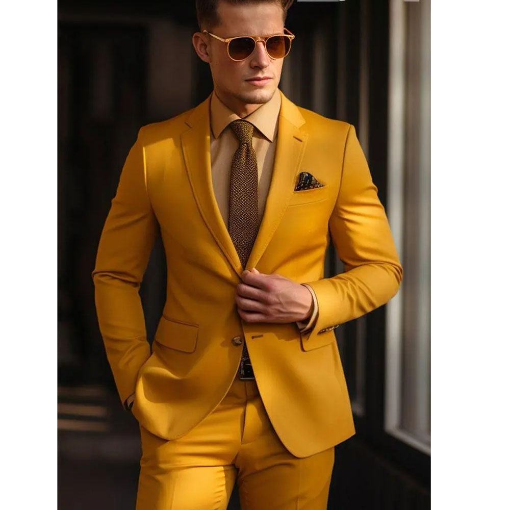 Men's Suit Set 2 Piece Stylish - Men'S Grooming Kits ulasan dan harga