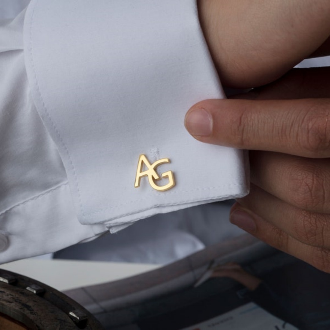 Custom Name Cufflinks for Men  - Men'S Groom ulasan dan harga