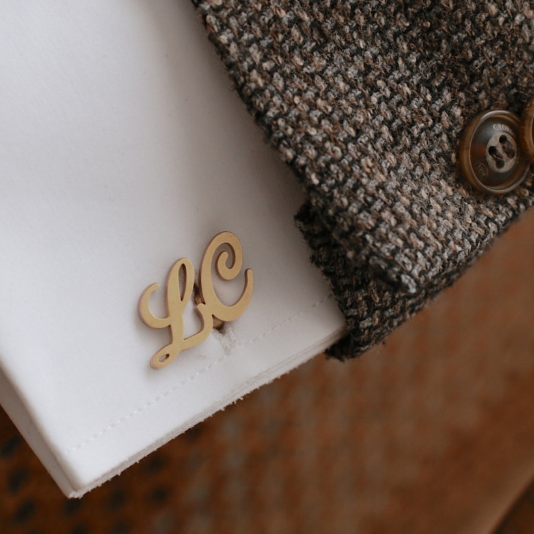 Custom Name Cufflinks for Men  - Men'S Groom ulasan dan harga