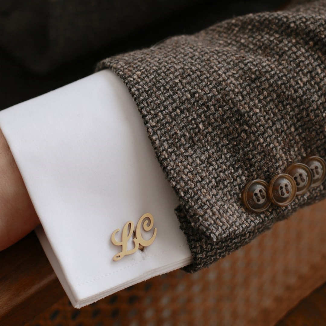 Custom Name Cufflinks for Men  - Men'S Groom ulasan dan harga