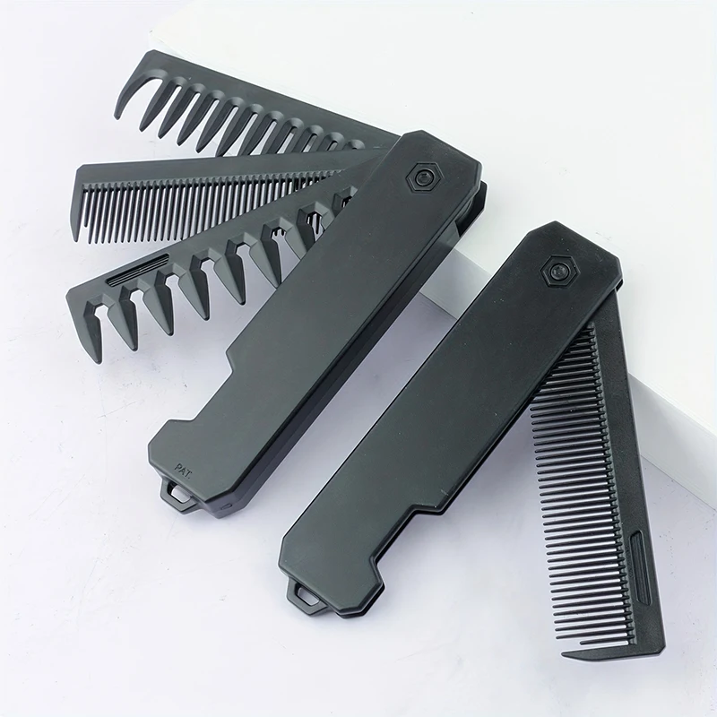 3-in-1 Folding Beard Comb for  - Mens Grooming Box ulasan dan harga