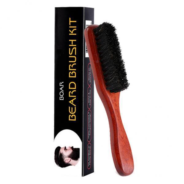 Beard Brush for Men Wooden Bri - Men Grooming Home ulasan dan harga