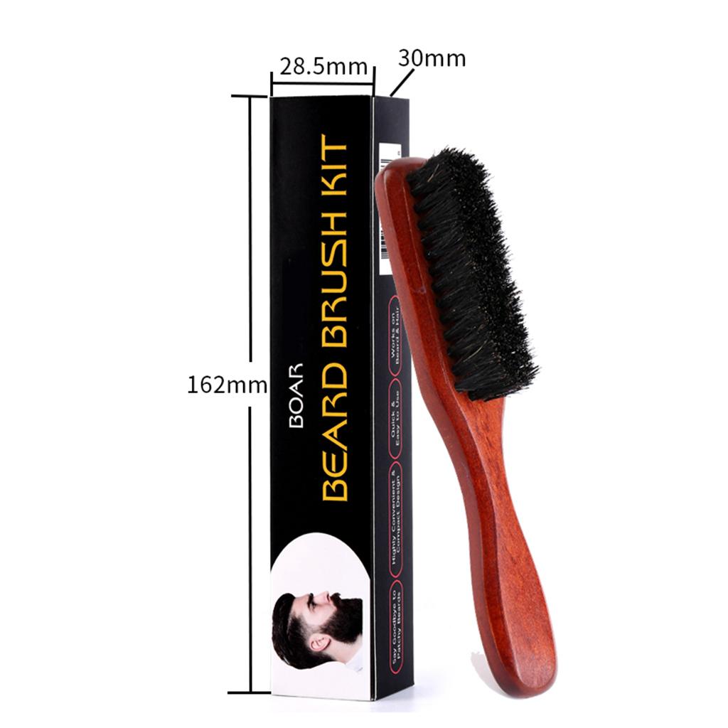 Beard Brush for Men Wooden Bri - Men Grooming Home ulasan dan harga