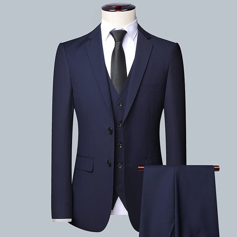 Men's Solid Color Business Sui - Men'S Grooming Trends ulasan dan harga
