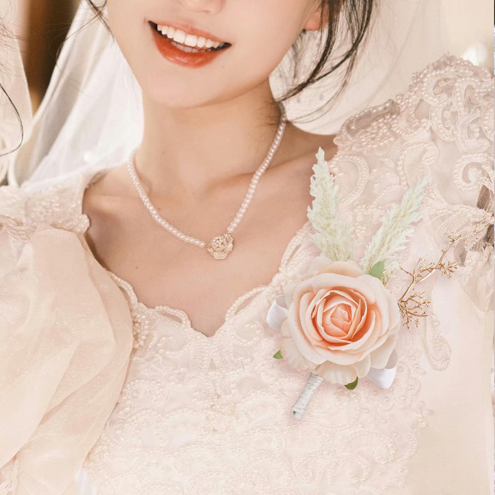 Elegant Rose Boutonniere Handm - Men Grooming Home ulasan dan harga