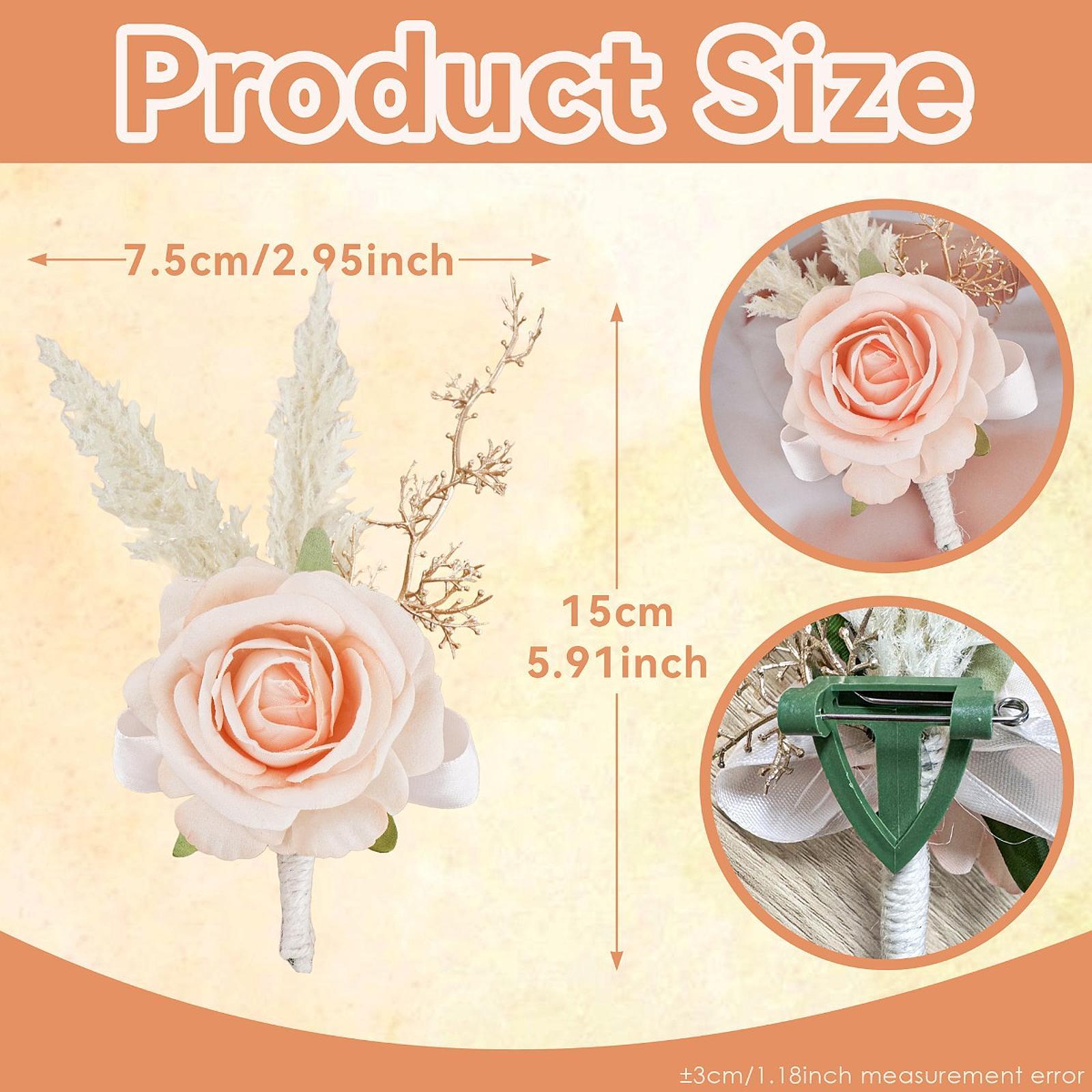 Elegant Rose Boutonniere Handm - Men Grooming Home ulasan dan harga