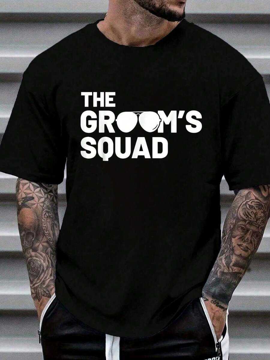 100% Cotton Groomsmen Groom Sq - Men Grooming Home ulasan dan harga