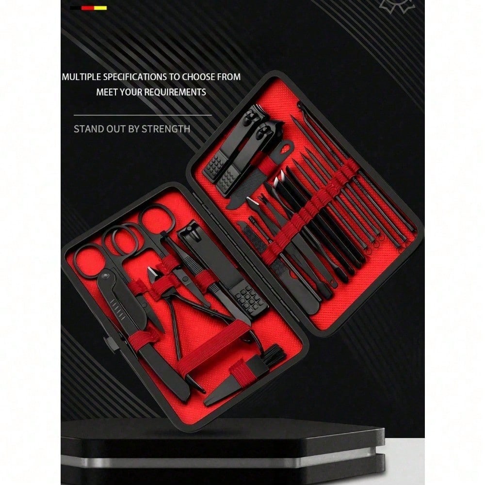 8/24pcs Professional Manicure  - Mens Grooming Box ulasan dan harga