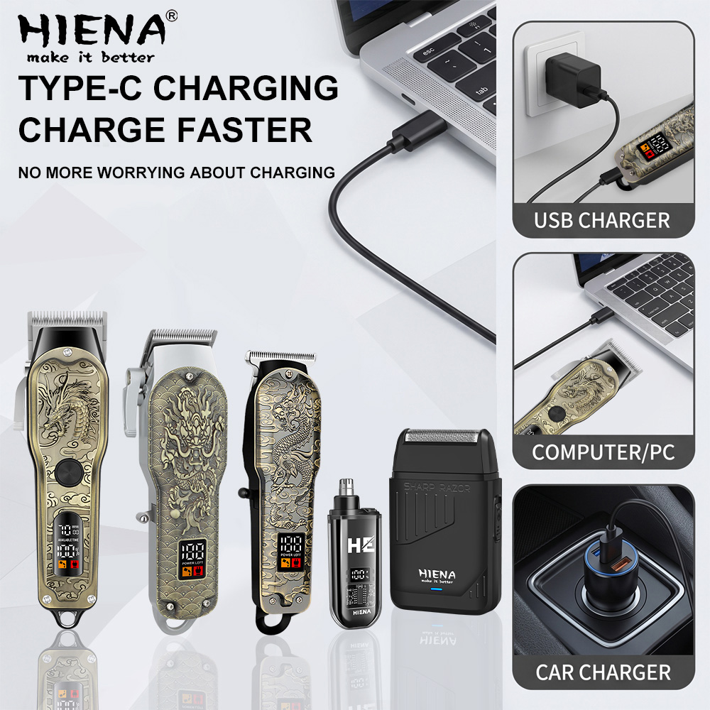 HIENA 5pcs Professional Hair C - Men'S Grooming Shaver ulasan dan harga