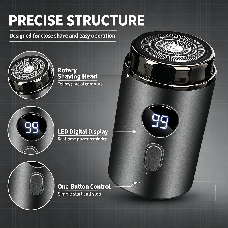 USB Rechargeable Waterproof El - Mens Grooming Box ulasan dan harga