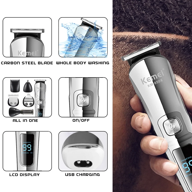Kemei Professional Multifuncti - Mens Grooming Box ulasan dan harga