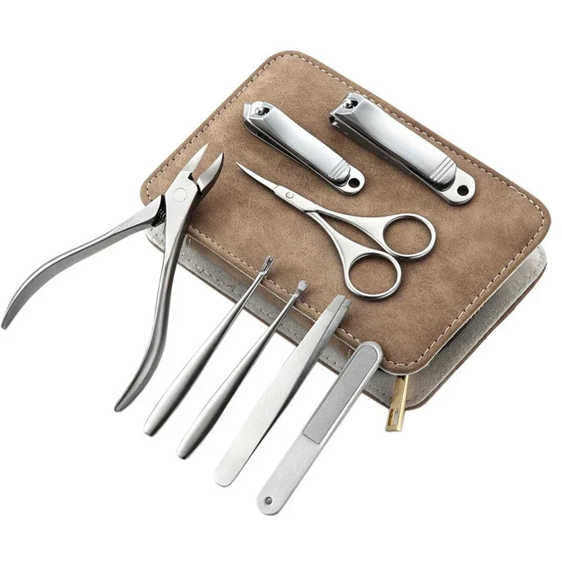 8/12pcs Professional Manicure  - Mens Grooming Box ulasan dan harga