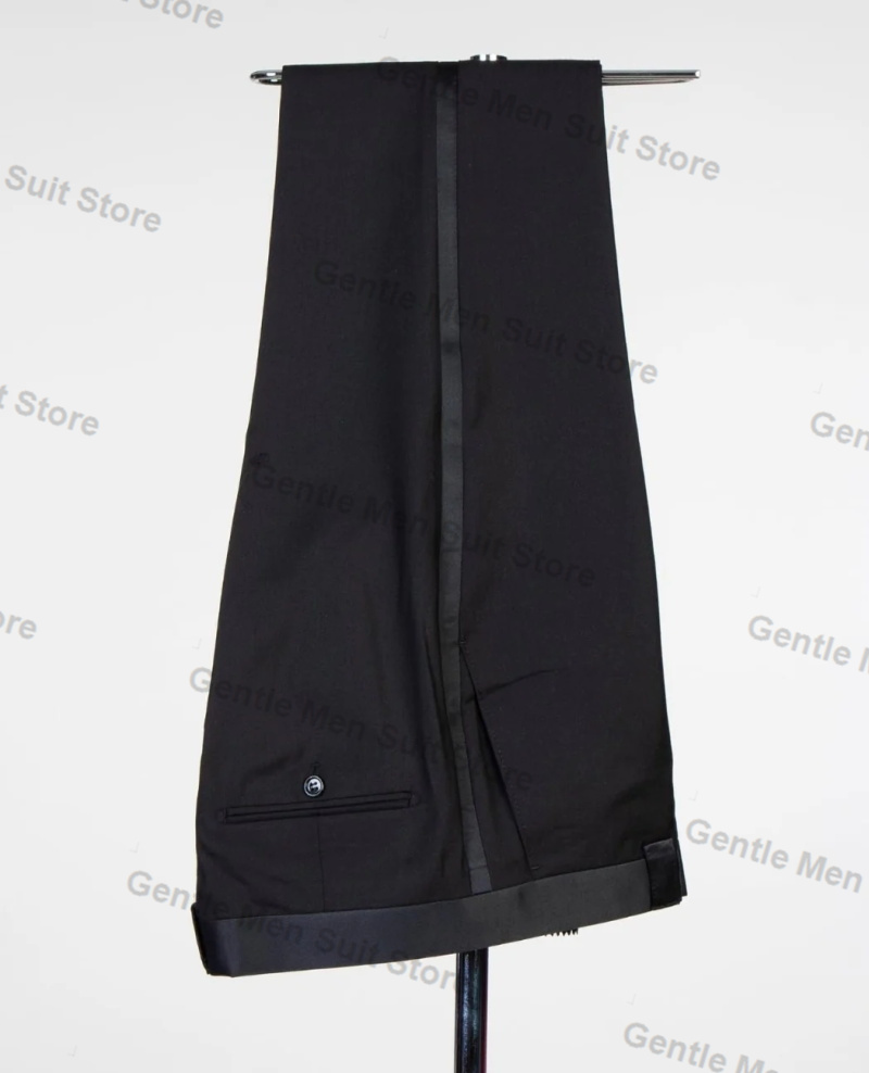 Yellow Black Men Suits Set 2 P - Men'S Groom ulasan dan harga
