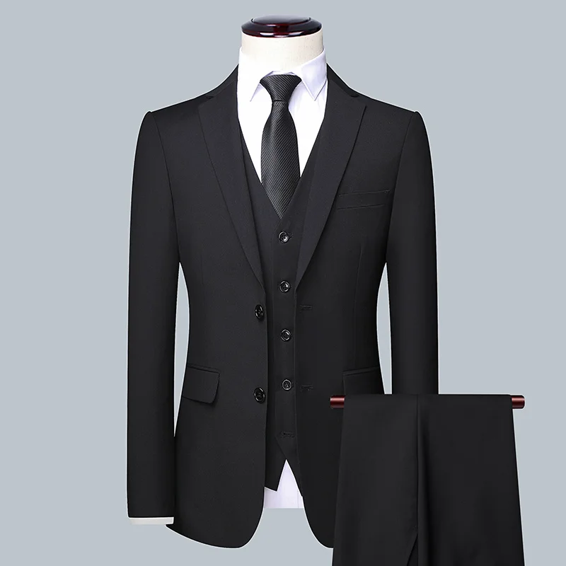 Men's Solid Color Business Sui - Men'S Grooming Trends ulasan dan harga