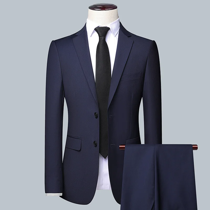 Men's Solid Color Business Sui - Men'S Grooming Trends ulasan dan harga
