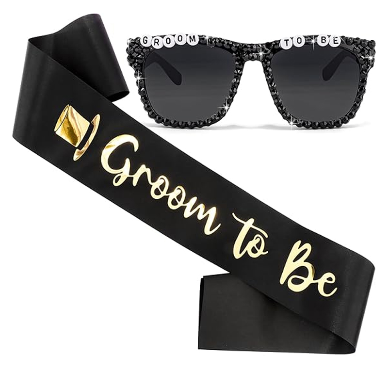 Groom To Be Black Satin Sash R - Men'S Grooming Kits ulasan dan harga