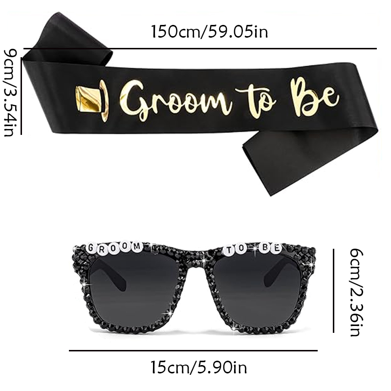 Groom To Be Black Satin Sash R - Men'S Grooming Kits ulasan dan harga