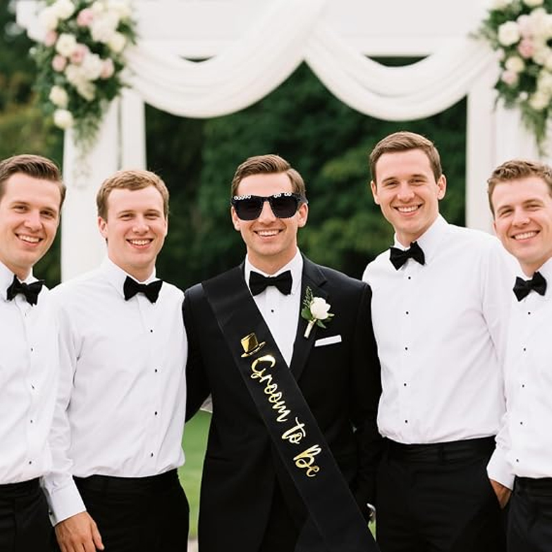 Groom To Be Black Satin Sash R - Men'S Grooming Kits ulasan dan harga