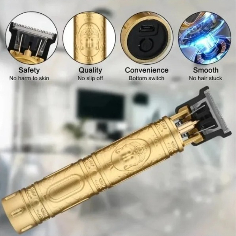 T9 Electric Beard Trimmer Cord - Men Grooming Home ulasan dan harga