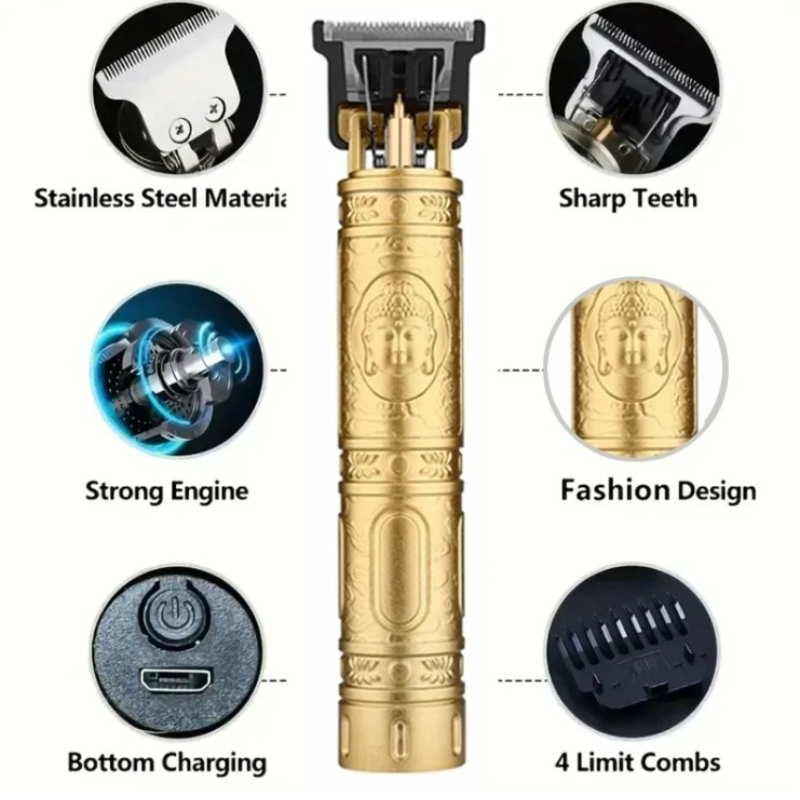 T9 Electric Beard Trimmer Cord - Men Grooming Home ulasan dan harga