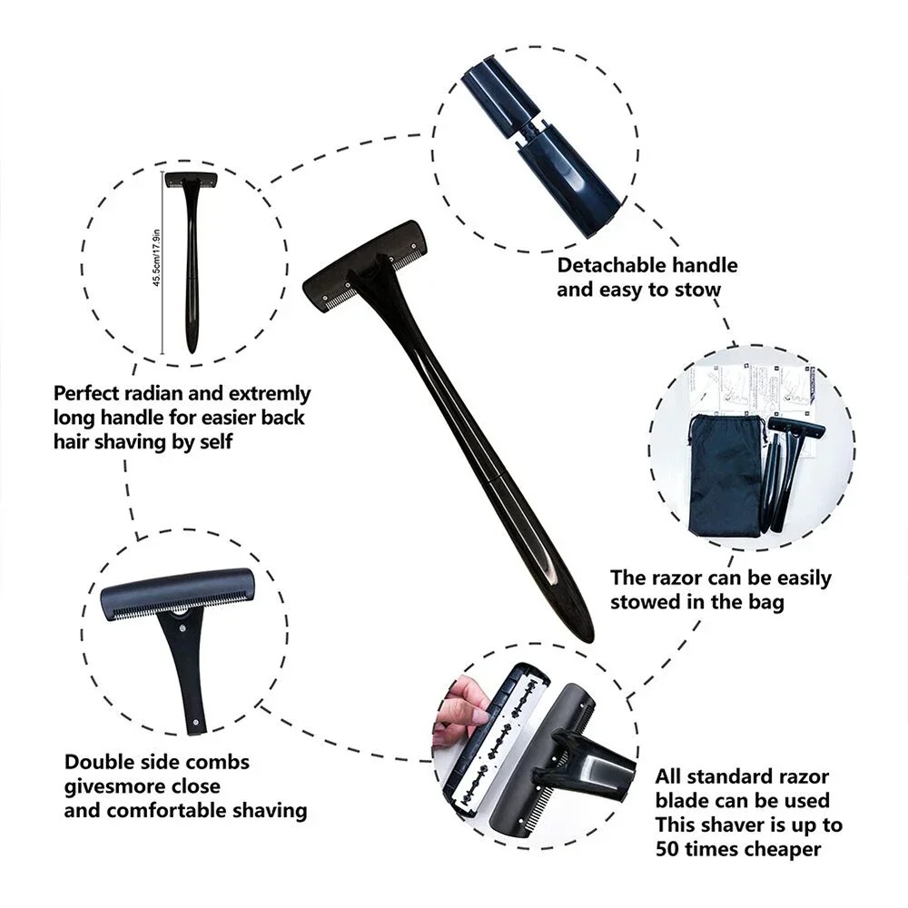 Long Handle Back Shaver for Me - Men'S Grooming Shaver ulasan dan harga